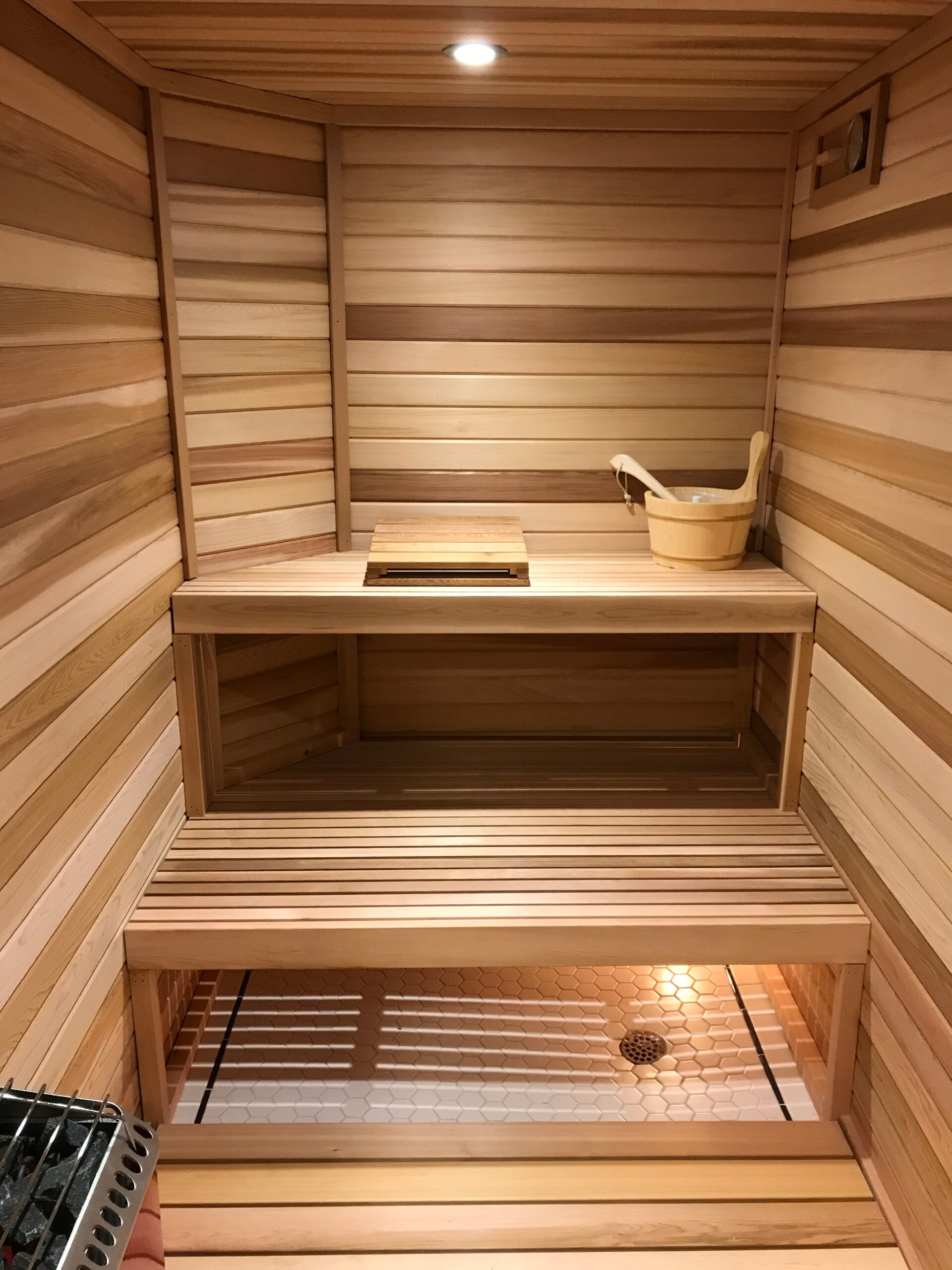 Sauna Bench - 2 Tier Cedar